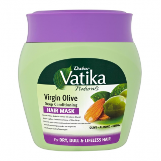 Masque Capillaire à l'Huile d'Olive, Amande & Henne - VATIKA - 500G