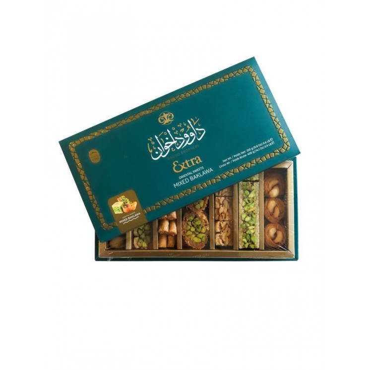 Assortiment de Baklawa (baklava) Extra Pistaches - DAOUD BROTHERS - 250gr