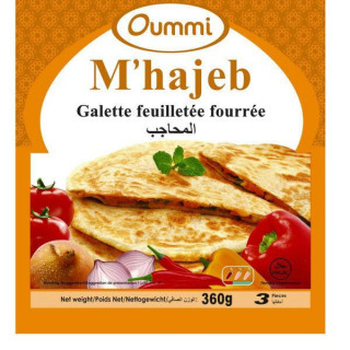 M'hajeb Galettes Feuilletées Fourrées Surgelées - OUMMI - 3pc