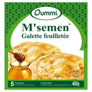 M'semen Galettes Feuilletées Surgelées - OUMMI - 5pc