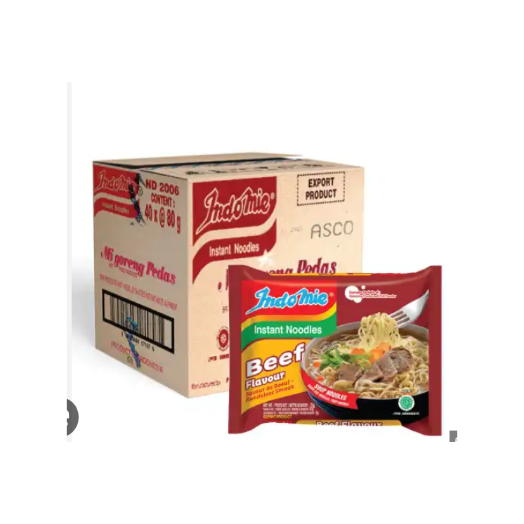 Nouilles Instantanées Saveur Boeuf - INDOMIE - 70gr x 40 pièces