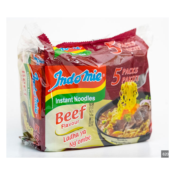 Nouilles Instantanées Saveur Boeuf - INDOMIE - 70gr x 5 pièces