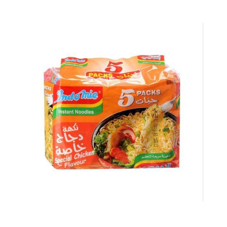 Nouilles Instantanées Saveur Poulet Spécial - INDOMIE - 70gr x 5 pièces