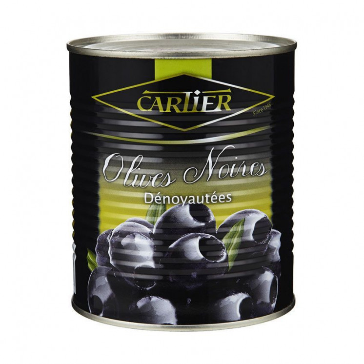 Olives Noires Dénoyautées - CARTIER - 850ml