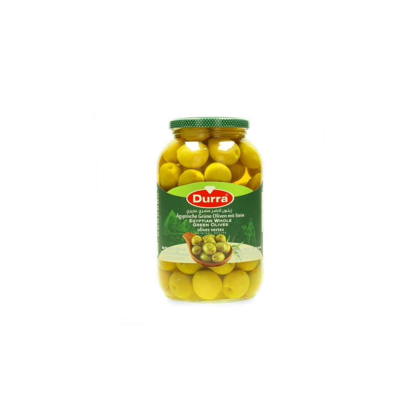 Olives Vertes Egyptiennes  - DURRA - 1,4kg