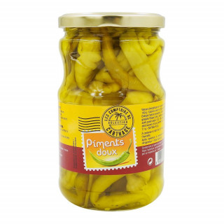 Piments Doux Marinés - LES COMPTOIRS DE CARTAGE - 620gr