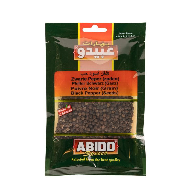 Poivre Noir Entier - ABIDO - 50gr