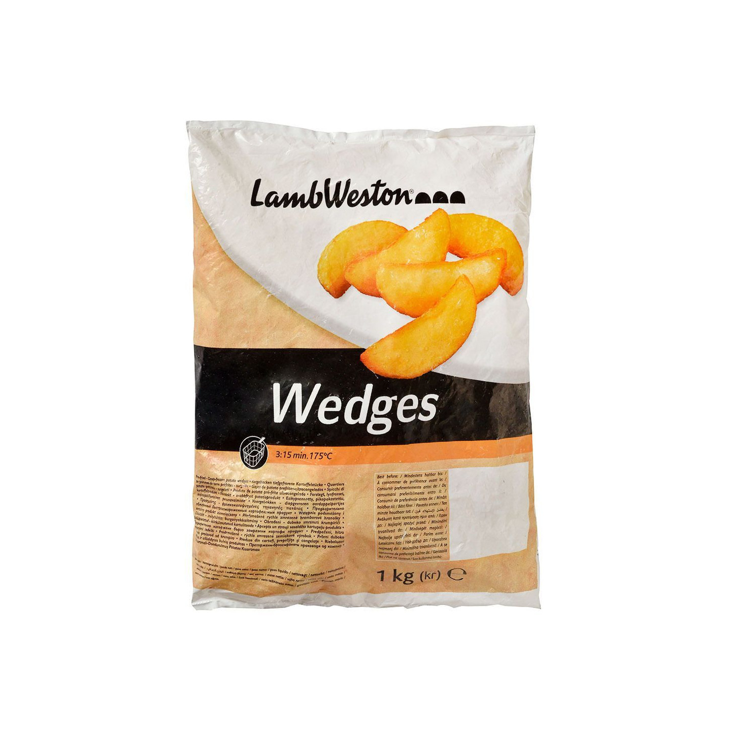 Quartiers de Pomme de Terre (Wedges) Surgelés - LAMB WESTON - 1kg