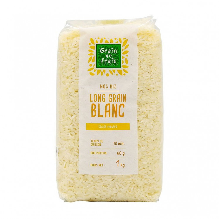 Riz Long Grain Blanc - GRAIN DE FRAIS - 1kg