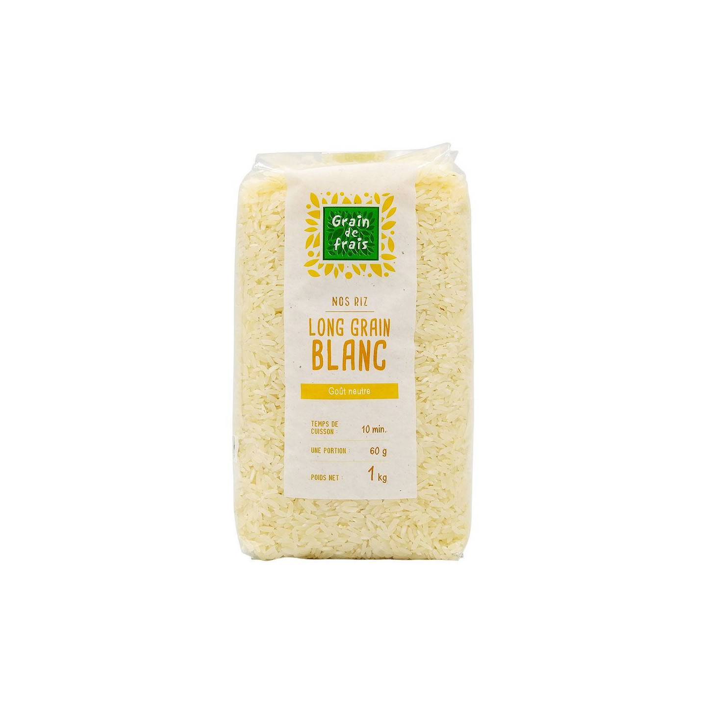 Riz Long Grain Blanc - GRAIN DE FRAIS - 1kg