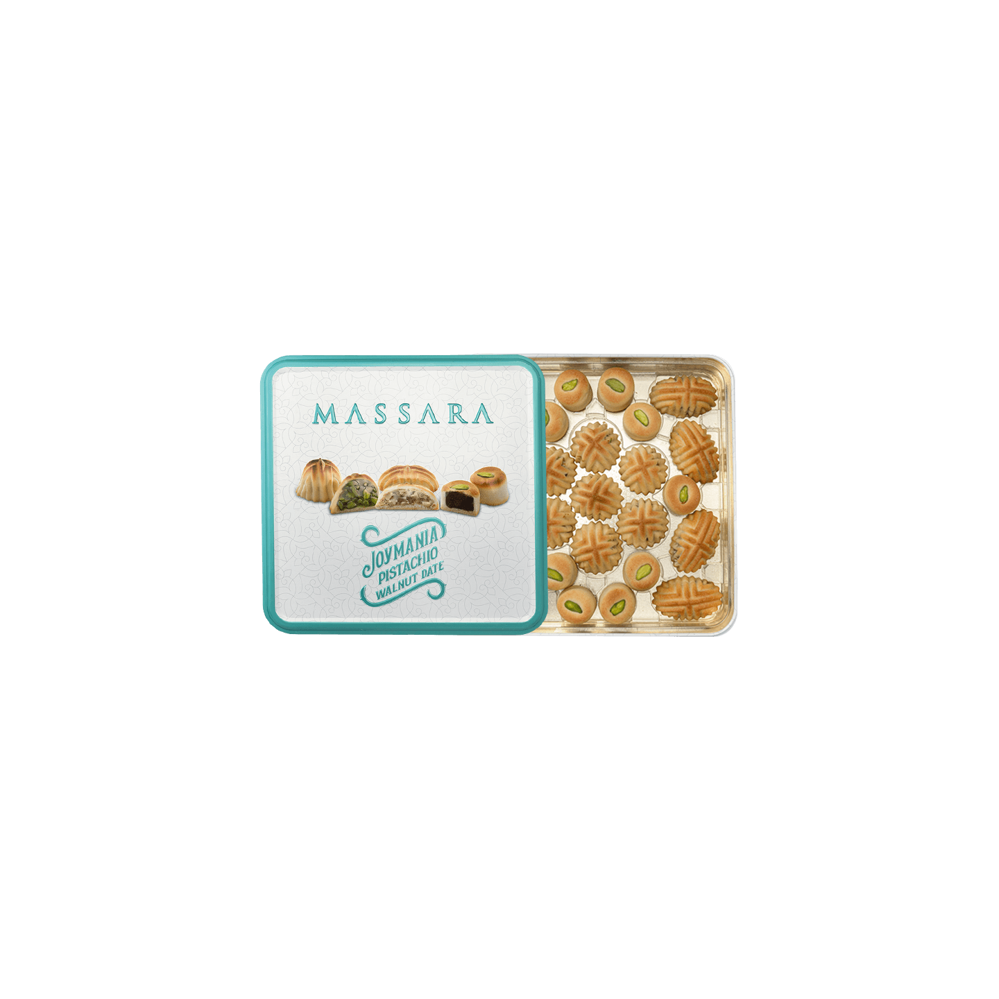 Assortiment de Maamoul Aux Pistaches , Noix et dattes - MASSARA - 400gr