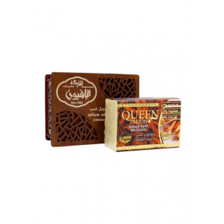 Savon d'Alep à l'Huile de Cannelle en Boite en bois - QUEEN PAFION - 150g