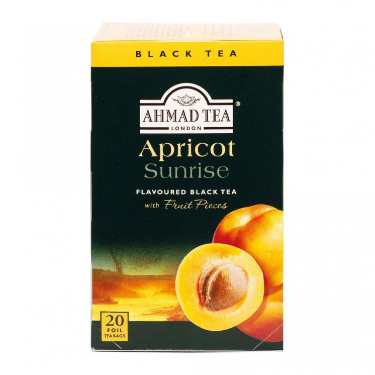 Thé Noir à l'Abricot - AHMAD TEA - 20 sachets