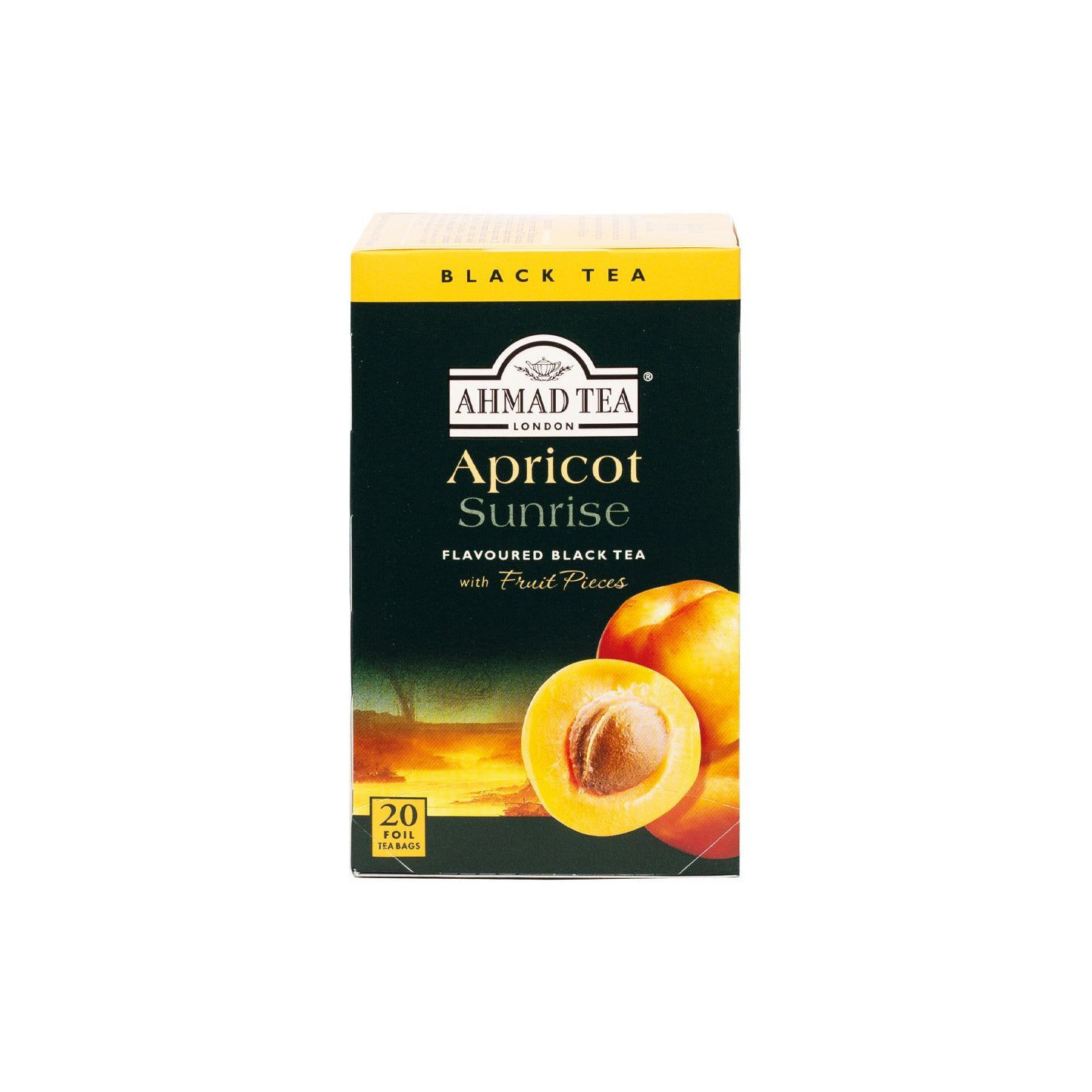 Thé Noir à l'Abricot - AHMAD TEA - 20 sachets