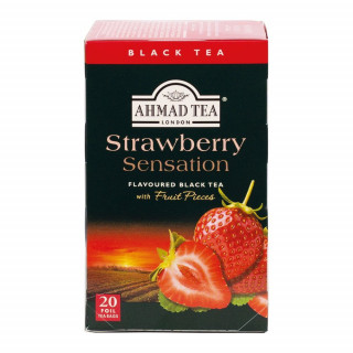 Thé Noir à la Fraise- AHMAD TEA - 20 sachets