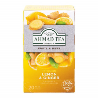 Thé au Citron et au Gingembre - AHMAD TEA - 20 sachets