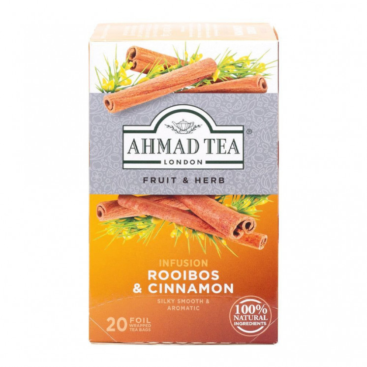 Tisane au Rooibos et à la Cannelle - AHMAD TEA - 20 sachets