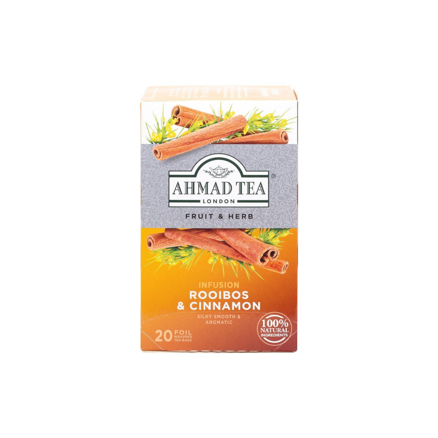 Tisane au Rooibos et à la Cannelle - AHMAD TEA - 20 sachets