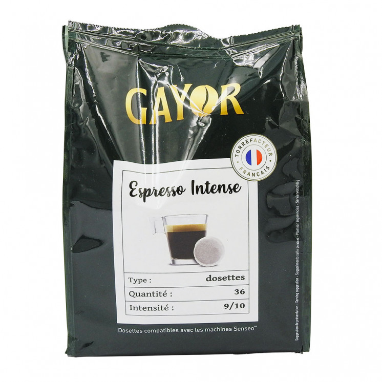 Café Expresso Classique Intensité 9/10 - GAYOR - Paquet 36 Dosettes