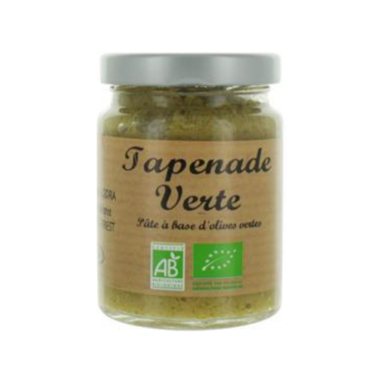 Tapenade Olives Vertes BIO - AGIDRA - 90gr