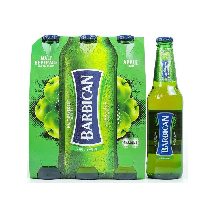 Bière (sans alcool) Pomme - BARBICAN - 33cl (x6)