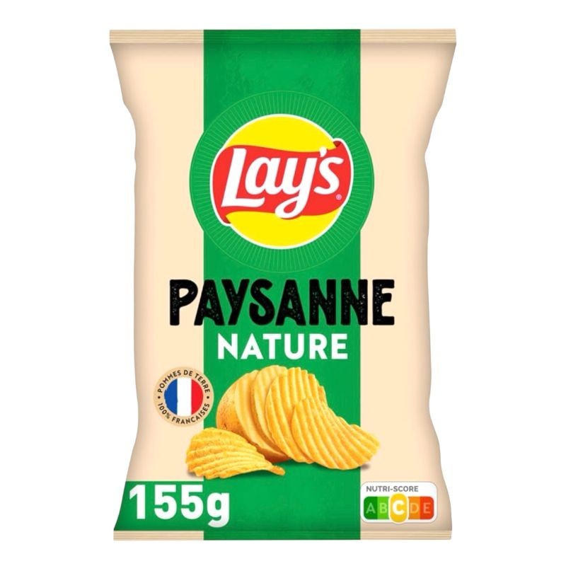 Chips Paysannes Nature - Lay's - 155gr