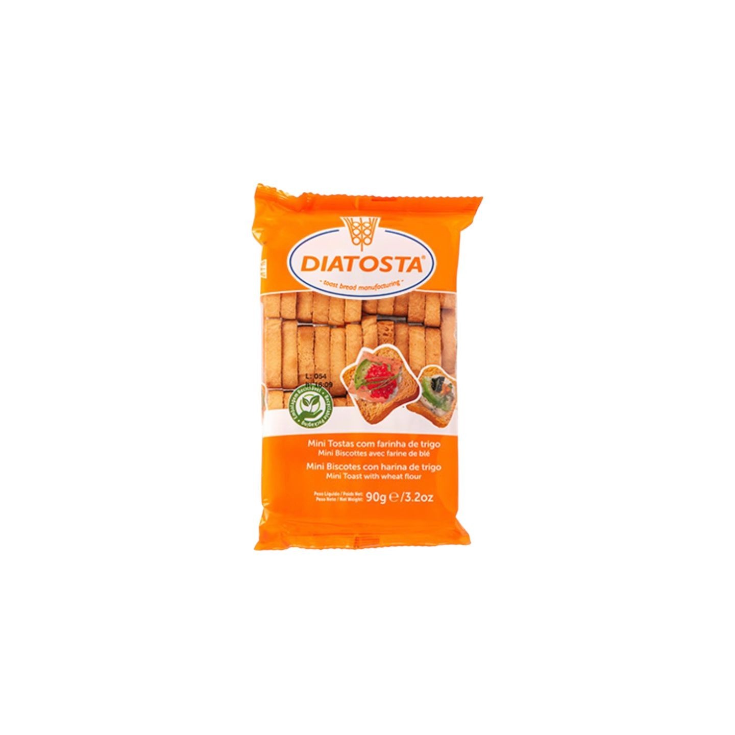 Mini Biscuittes Nature - DIATOSTA - 90G