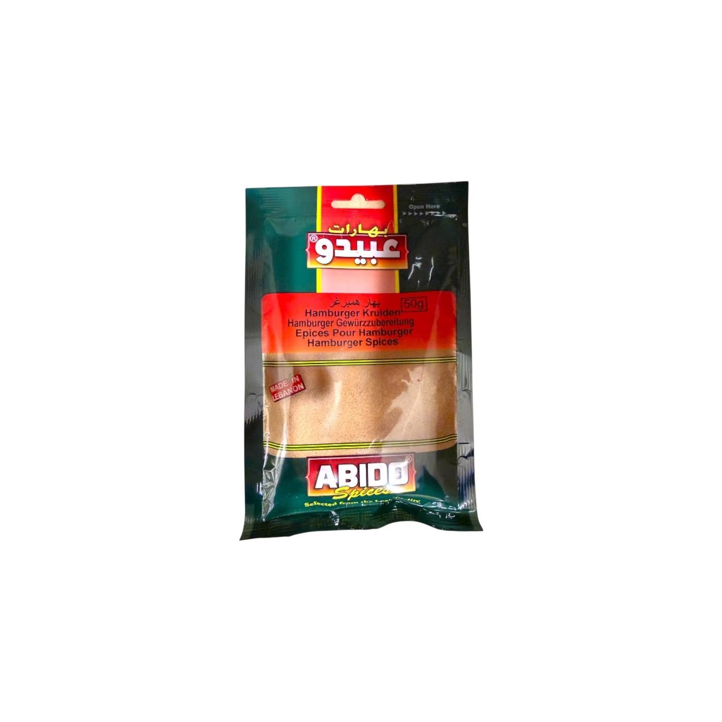 Epices pour Hamburger - ABIDO - 50gr