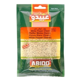 Poivre Blanc Grain - ABIDO - 50gr