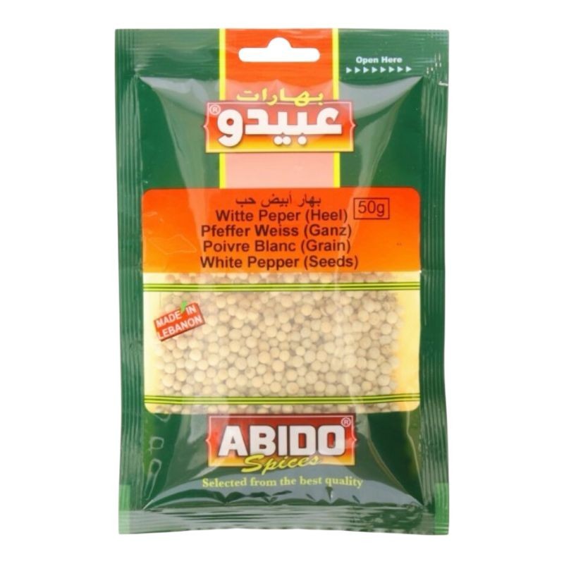 Poivre Blanc Grain - ABIDO - 50gr