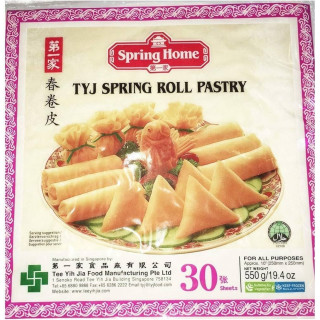 30 Feuilles de Blé Surgelés (Spring Roll) - SPRING HOME - 550g