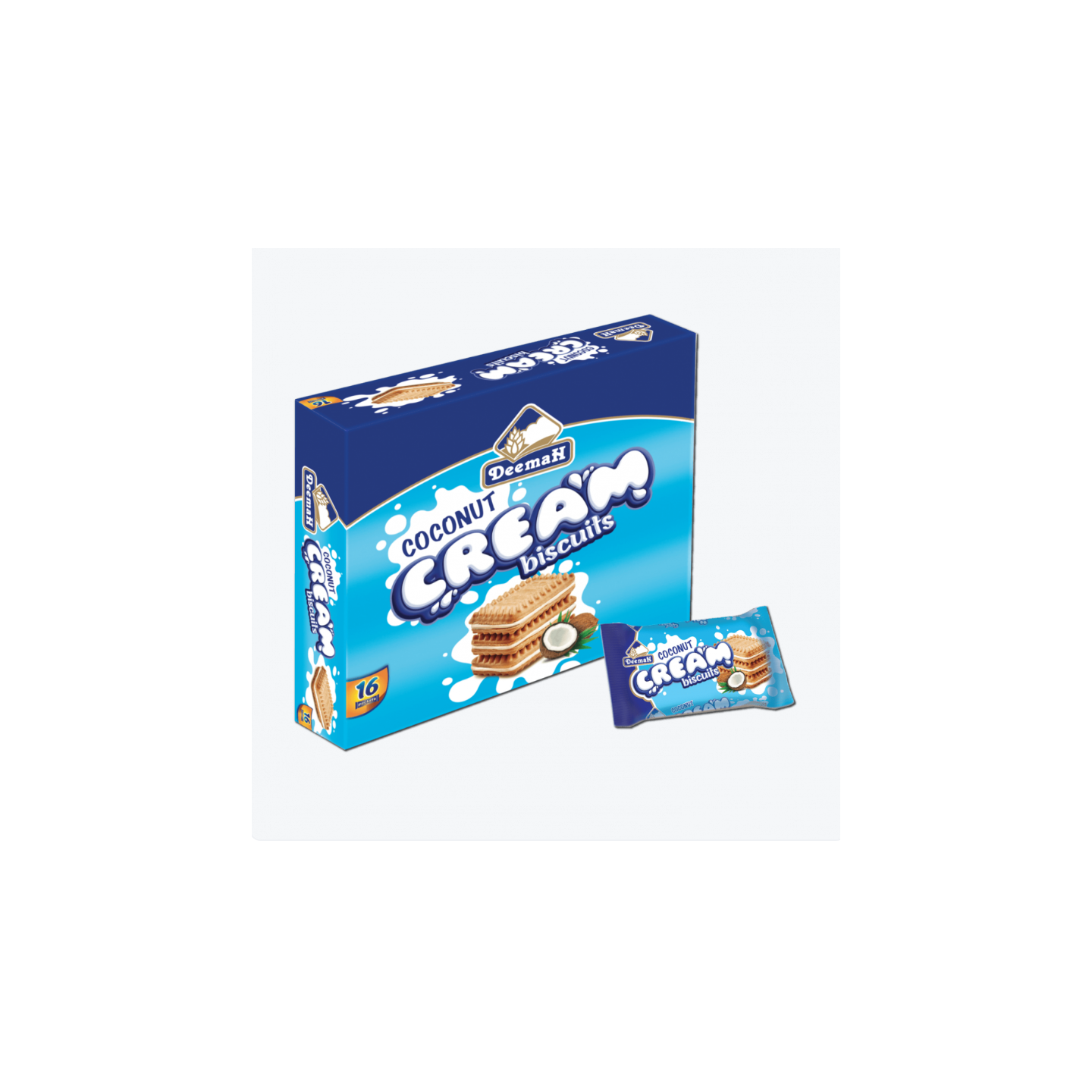 Biscuits au crème de coco - DIMAH - 16 Pièces 462G