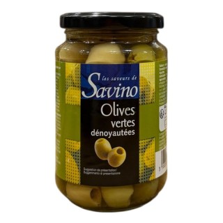 Olives Vertes Dénoyautées - SAVINO - 350gr
