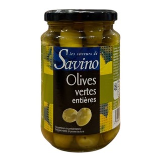Olives vertes entières Savino - 360G