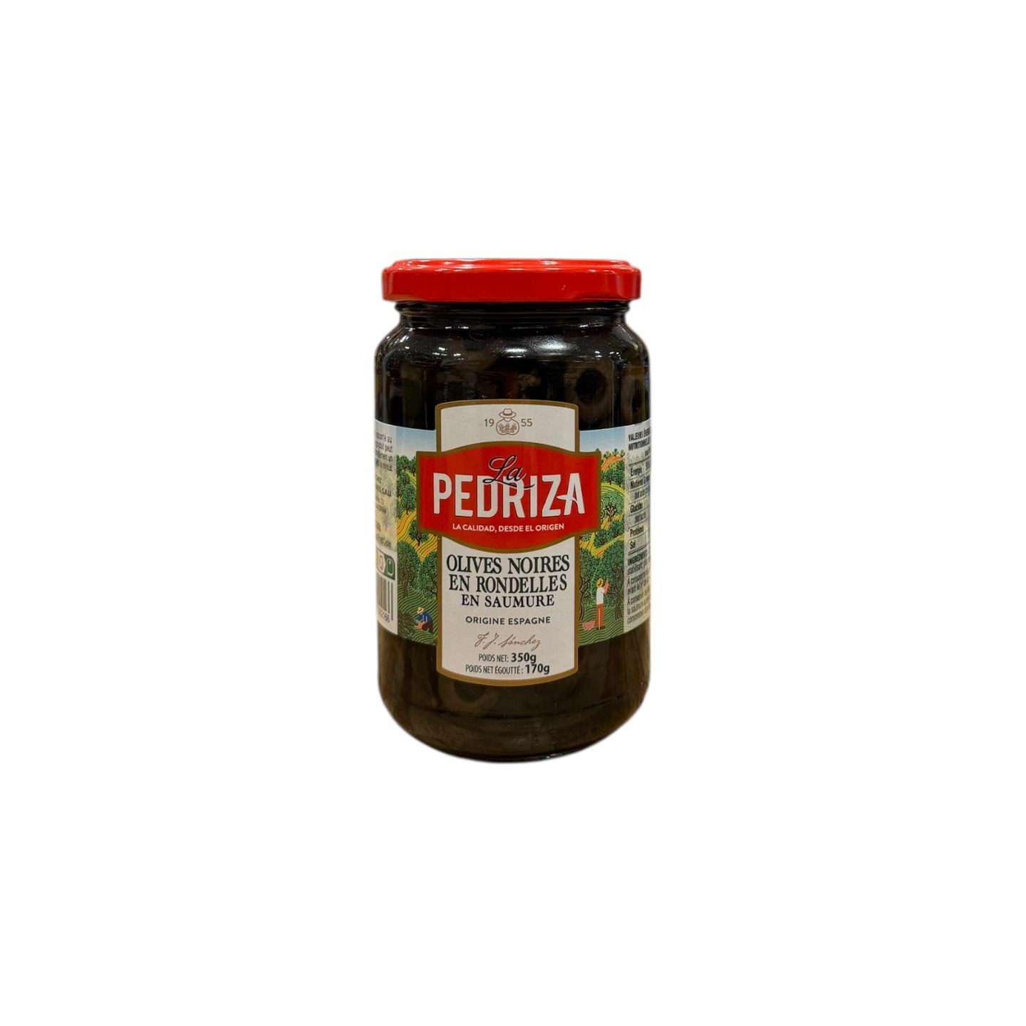Olives noires en rondelles La Pedriza - 170g