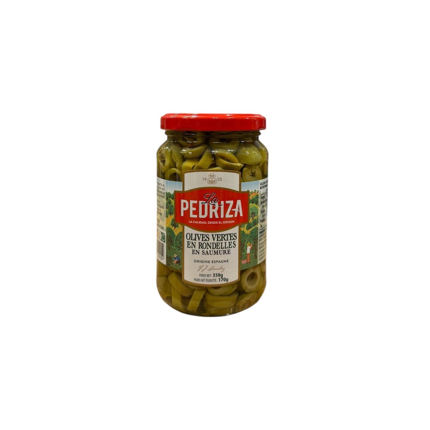 Olives vertes rondelles La Pedriza - 170g