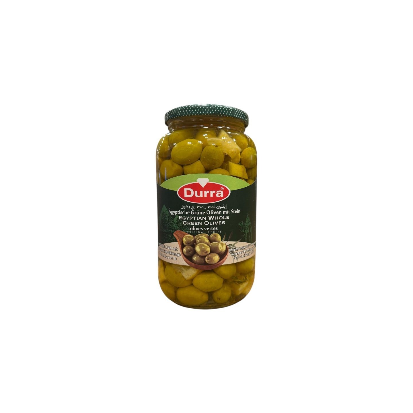 Olives Vertes Egyptiennes - DURRA - 1,4kg