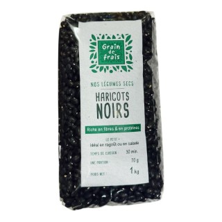 Haricots Noirs - GRAIN DE FRAIS - 1 kg
