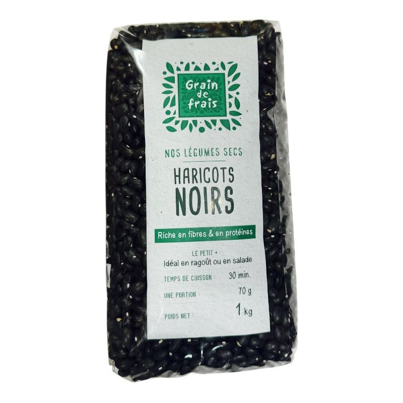 Haricots Noirs - GRAIN DE FRAIS - 1 kg
