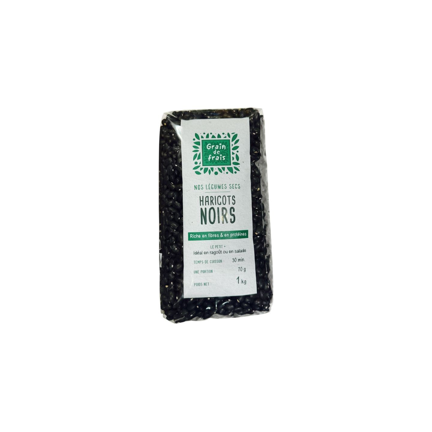 Haricots Noirs - GRAIN DE FRAIS - 1 kg