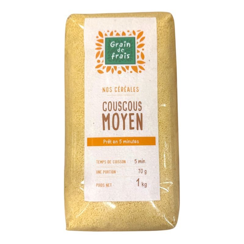 Couscous Moyen - GRAIN DE FRAIS- 1K