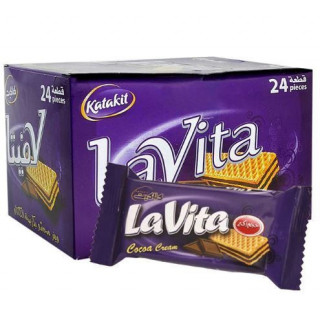 Biscuits Gaufrés au Chocolat LaVita - KATAKIT - 24pc