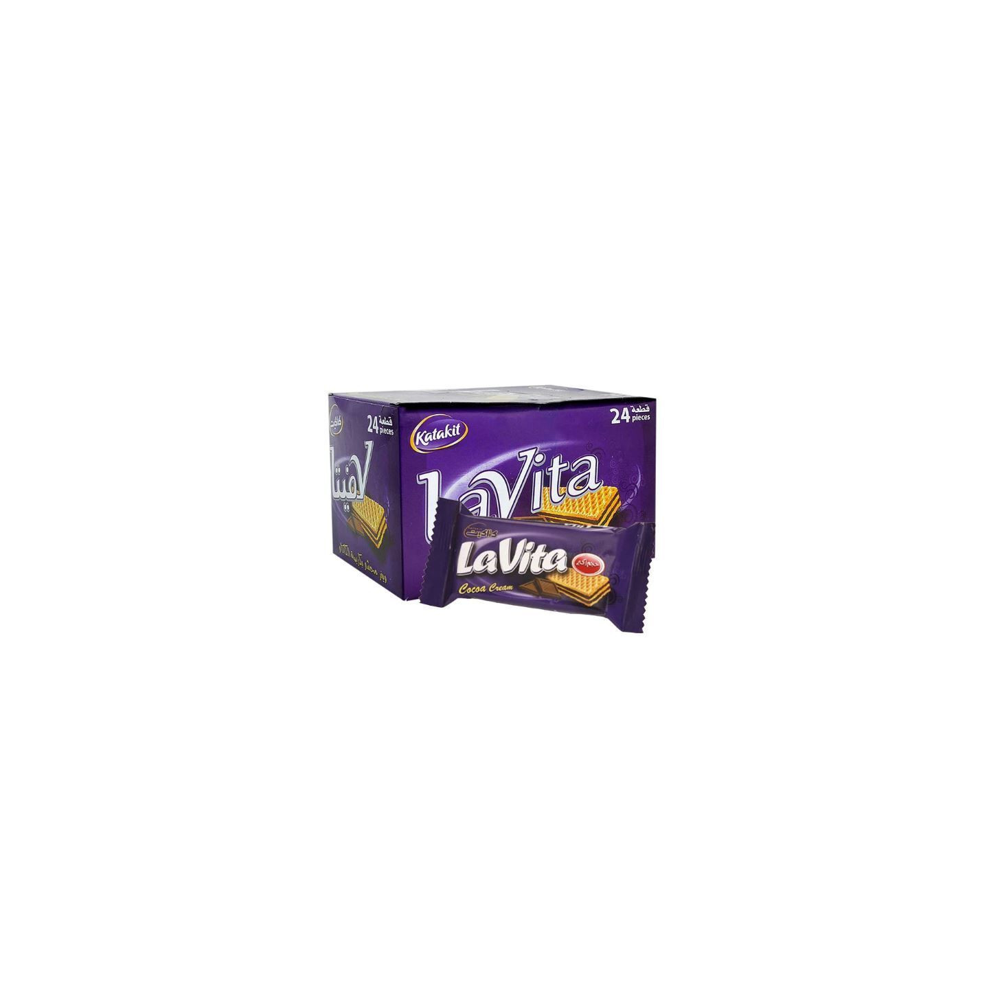 Biscuits Gaufrés au Chocolat LaVita - KATAKIT - 24pc