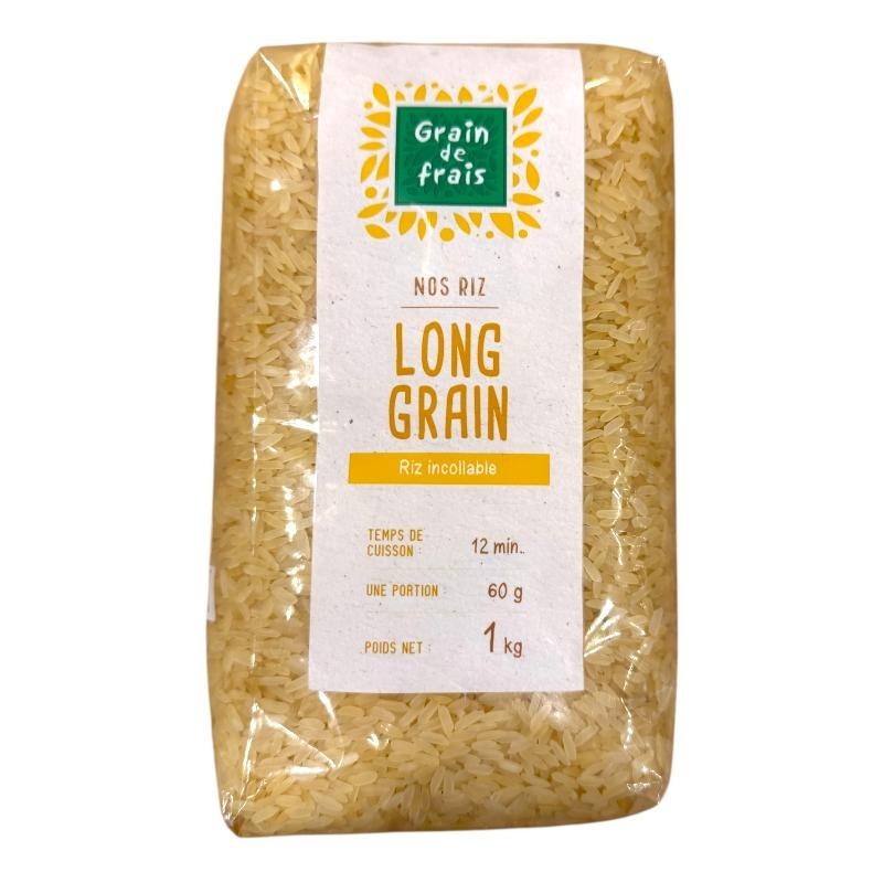 Riz étuvé Long Grain  - GRAIN DE FRAIS - 1kg