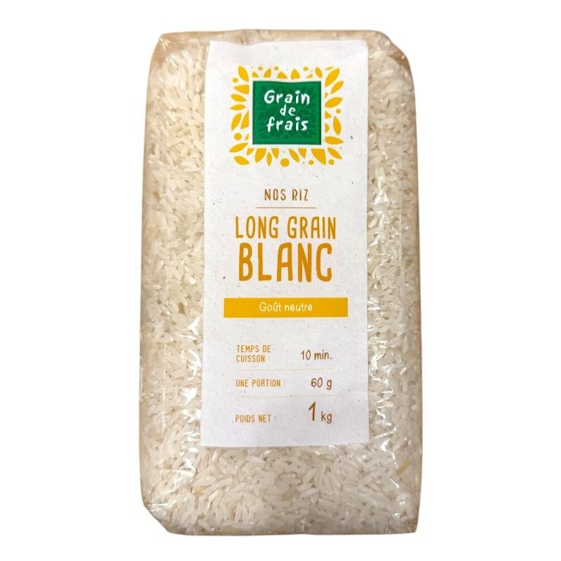 Riz Long Grain Blanc - GRAIN DE FRAIS - 1kg