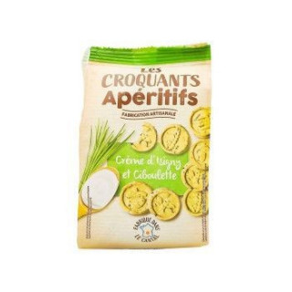 Biscuitst à la Crème d'Isigny et Ciboulette - LES CROQUANTS - 100gr