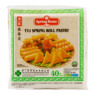 40 Feuilles de Blé Surgelés (Spring Roll) - SPRING HOME - 550g