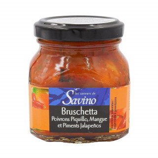 Bruschetta Poivrons Piquillo et Piments Jalapenos - SAVINO - 140gr