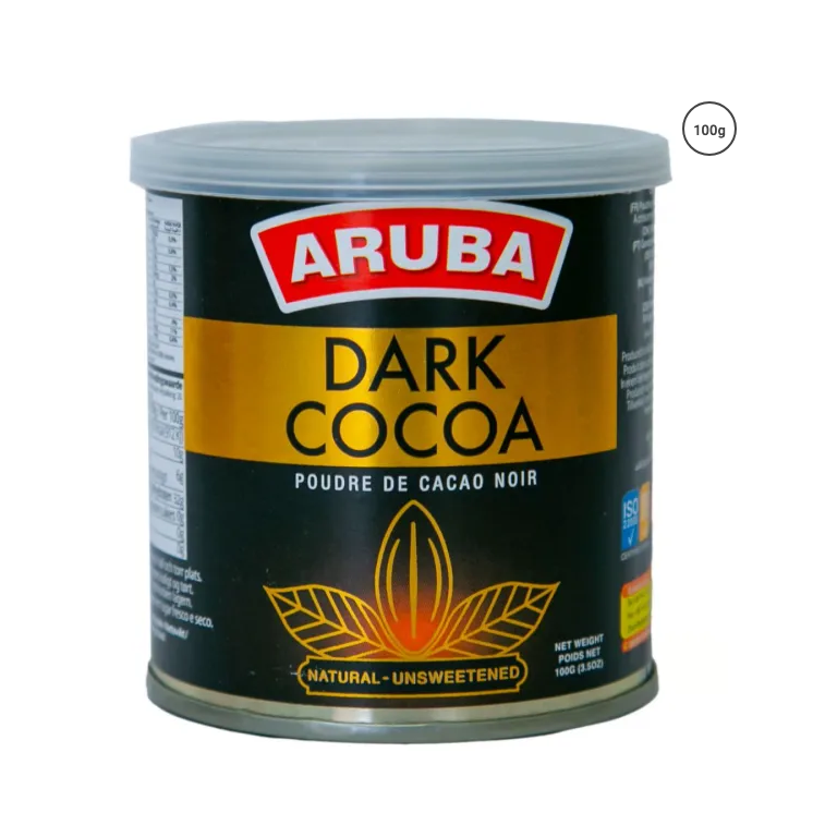 Cacao noir en Poudre (naturel sans sucre) - ARUBA - 100gr