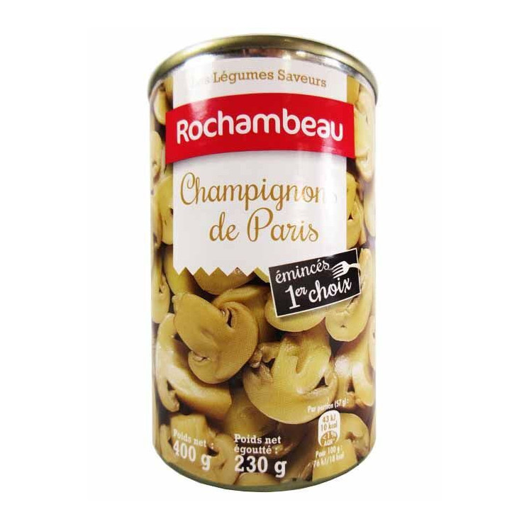 Champignons Tranchés - ROCHAMBEAU - 230gr